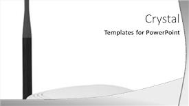  Presentation with antenna - Slide set enhanced with wireless-wi-fi-router background and a white colored foreground