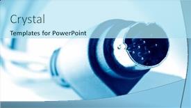  Presentation with wires - Colorful theme enhanced with wires isolation on the white backdrop and a arctic colored foreground