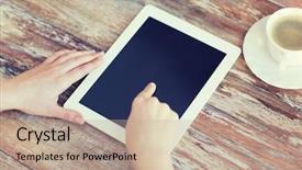  Presentation with internet of things home automation - Amazing PPT layouts having wirless - technology internet and home concept backdrop and a  colored foreground