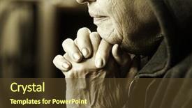  Presentation with wisdom - Slide deck with wisdom women - prayer special sepia toned photo background and a tawny brown colored foreground