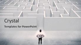  Presentation with good - Amazing slides having wise decisions - good looking businessman with briefcase backdrop and a light gray colored foreground