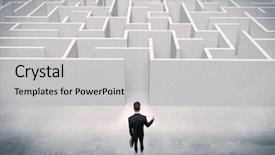  Presentation with good - PPT layouts with wise decisions - good looking businessman with briefcase background and a light gray colored foreground