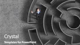  Presentation with lost - PPT layouts consisting of wise decisions - top view of successful businessman background and a dark gray colored foreground