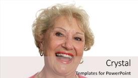  Presentation with doctor helps to get out of bed an elderly woman - Slide deck enhanced with wise investments - beautiful senior woman laughing background and a  colored foreground