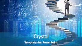  Presentation with career career progression and promotion - Colorful presentation theme enhanced with wise investments - career progression through investment backdrop and a  colored foreground