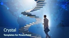  Presentation with career career progression and promotion - Amazing presentation theme having wise investments - career progression through investment backdrop and a  colored foreground