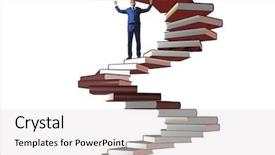  Presentation with investment - Presentation theme with wise investments - career progression through investment background and a  colored foreground