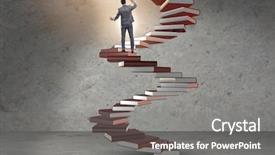  Presentation with career career progression and promotion - Cool new slides with wise investments - career progression through investment backdrop and a  colored foreground