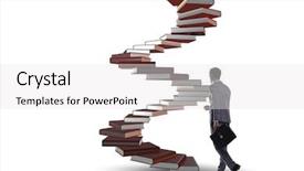  Presentation with career career progression and promotion - Amazing slide deck having wise investments - career progression through investment backdrop and a  colored foreground