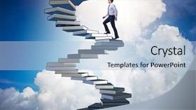  Presentation with career career progression and promotion - Amazing slide set having wise investments - career progression through investment backdrop and a  colored foreground