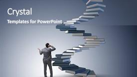  Presentation with career career progression and promotion - Slide deck having wise investments - career progression through investment background and a  colored foreground