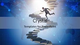  Presentation with career career progression and promotion - Cool new slides with wise investments - career progression through investment backdrop and a  colored foreground