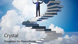  Presentation with career career progression and promotion - Cool new PPT layouts with wise investments - career progression through investment backdrop and a  colored foreground