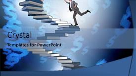  Presentation with career career progression and promotion - Presentation consisting of wise investments - career progression through investment background and a  colored foreground