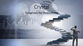  Presentation with investment - Presentation theme with wise investments - career progression through investment background and a  colored foreground