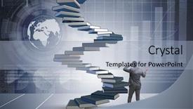  Presentation with career - Audience pleasing slide deck consisting of wise investments - career progression through investment backdrop and a light blue colored foreground