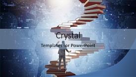  Presentation with investment - Colorful presentation enhanced with wise investments - career progression through investment backdrop and a light blue colored foreground