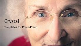  Presentation with grandma - Slides enhanced with wise women - cute grandma background and a lemonade colored foreground