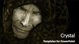  Presentation with black woman - Presentation with wise women - old russian woman with extreme background and a  colored foreground