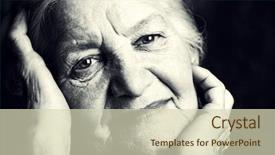  Presentation with beautiful black women smiling - Amazing PPT theme having wise women - portrait of a beautiful smiling backdrop and a soft green colored foreground