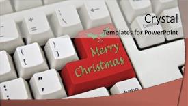  Presentation with merry christmas - Audience pleasing presentation consisting of wish everyone a merry christmas backdrop and a  colored foreground