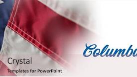  Presentation with columbus - Audience pleasing presentation consisting of wish for columbus day backdrop and a coral colored foreground