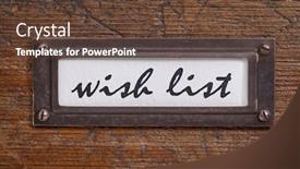  Presentation with cabinet - Cool new PPT layouts with wish-list-file-cabinet-label backdrop and a tawny brown colored foreground