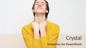  Presentation with lifestyle - Amazing presentation theme having wishes - lifestyle and people concept portrait backdrop and a yellow colored foreground