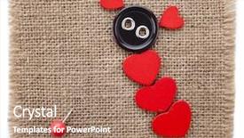  Presentation with valentine - Slide deck featuring birthday wishes - valentine's day card with wooden background and a coral colored foreground