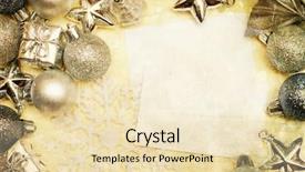  Presentation with vintage christmas - Slide deck consisting of wishes promotion - vintage christmas decoration with balls background and a lemonade colored foreground