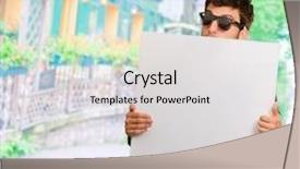  Presentation with holding hands old young - Theme featuring wishes promotion - young man holding banner wearing background and a  colored foreground