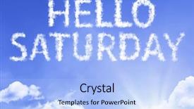  Presentation with death penalty word cloud - Amazing slide deck having have great day - hello saturday cloud word backdrop and a light blue colored foreground