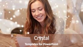  Presentation with christmas holidays - PPT theme featuring wishlist - christmas winter holidays and people background and a red colored foreground