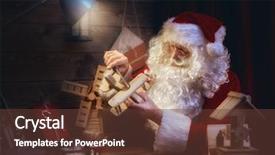  Presentation with merry christmas - Cool new presentation design with wishlist - merry christmas and happy holidays backdrop and a tawny brown colored foreground