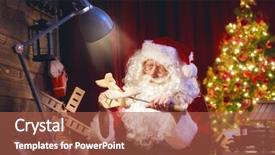  Presentation with merry christmas - Audience pleasing slide deck consisting of wishlist - merry christmas and happy holidays backdrop and a red colored foreground