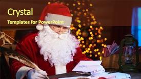  Presentation with catholic history santa maria - Colorful slide set enhanced with wishlists to santa backdrop and a  colored foreground