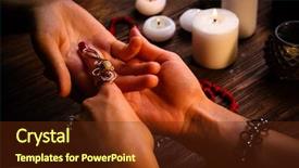  Presentation with fortune teller - Beautiful PPT theme featuring witch - fortune teller reading fortune backdrop and a tawny brown colored foreground