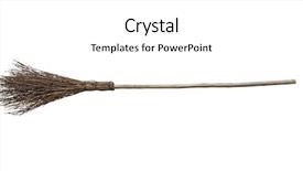  Presentation with monarch butterfly isolated on white - Slide set enhanced with witch broomstick isolated on white background and a white colored foreground