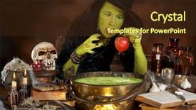  Presentation with bad apple - Colorful slides enhanced with witch putting a red apple backdrop and a wine colored foreground