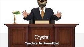  Presentation with corporate - Amazing slides having with a tyrannosaurus rex backdrop and a tawny brown colored foreground