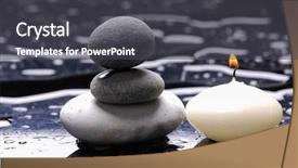  Presentation with white candles - Presentation theme enhanced with with dew and white background and a  colored foreground