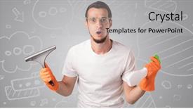  Presentation with blue orange - Colorful presentation theme enhanced with without head with grey backdrop and a light gray colored foreground