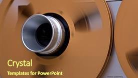  Presentation with professional sound recording - Audience pleasing slides consisting of withtape for professional sound recording backdrop and a  colored foreground