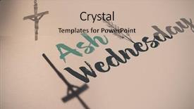  Presentation with crucifix - Presentation theme featuring witness christ - easter message against crucifix casting background and a soft green colored foreground