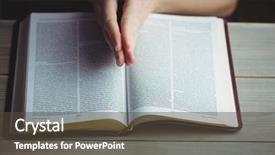  Presentation with black woman praying - Presentation design featuring witnesses god - woman praying with her bible background and a tawny brown colored foreground