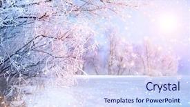  Presentation with winter wonderland - Theme featuring wits - beautiful winter landscape scene background background and a sky blue colored foreground