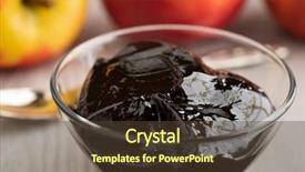  Presentation with dutch - PPT theme consisting of wits - glass bowl wit dutch apple background and a  colored foreground