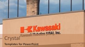  Presentation with industrial automation - Presentation theme having wixom-mi-usa-may-15 background and a coral colored foreground