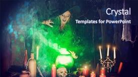  Presentation with fairytales - Audience pleasing theme consisting of wizard - attractive witch conjures backdrop and a navy blue colored foreground