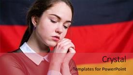  Presentation with power plug calm - Beautiful slide set featuring woe - portrait of a beautiful calm backdrop and a  colored foreground